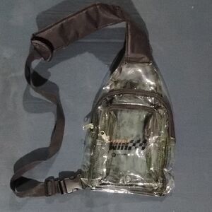 HP Black Transparent Crossbody Bag